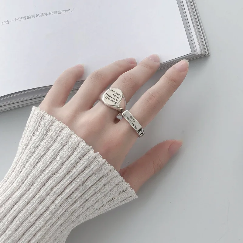 Кольцо женское из серебра 925 пробы в стиле хип-хоп | Украшения и аксессуары