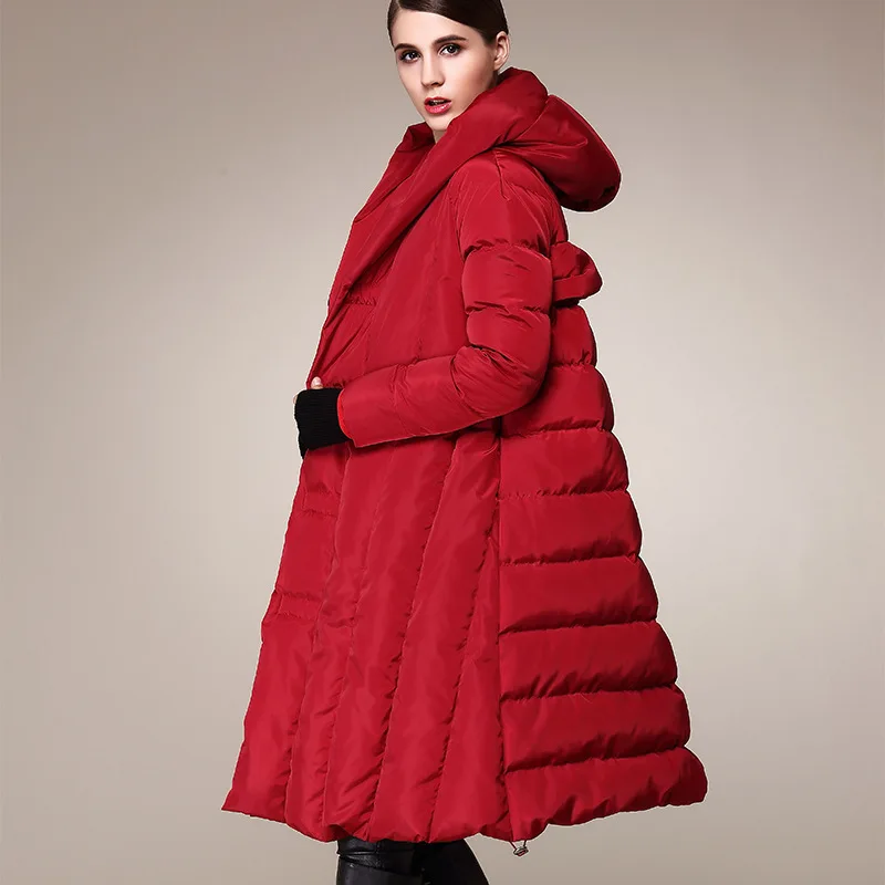 

winter hooded, long coat, large size, down women's jacket, warm parka, raincoat, 2020