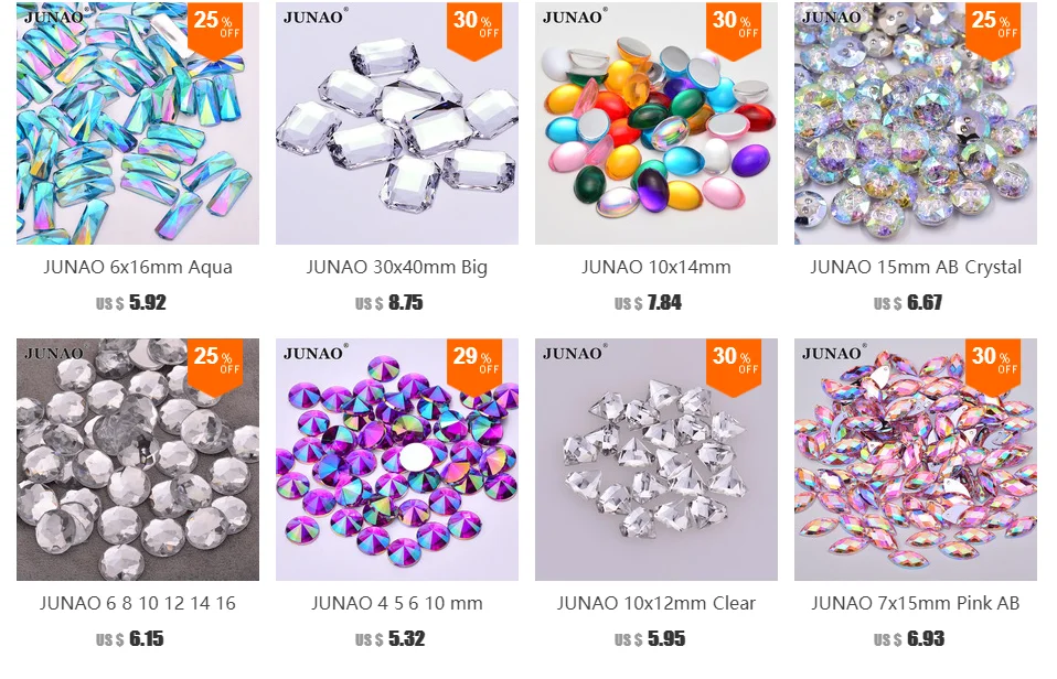JUNAO 11x18 мм усеяны искусственными драгоценными камнями; акриловой ромб стразы аппликация из страз с плоской задней камни не Вышивание камни и с украшением в виде кристаллов для платье с пышной юбкой