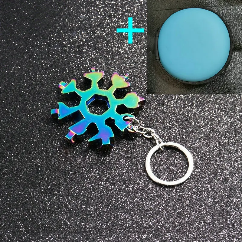 18 In 1 Snowflake Multi Pocket Tool Keychain Spanner Hex Wrench Multifunction Screwdriver Multipurpose Camp Survive Outdoor Hike | Украшения