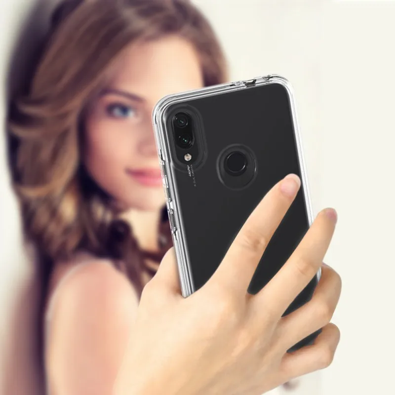 Чехол для Xiaomi Redmi Note 7 Pro, прозрачный противоударный пластиковый чехол 2 в 1 для Xiaomi Redmi 7A Note 7, чехол