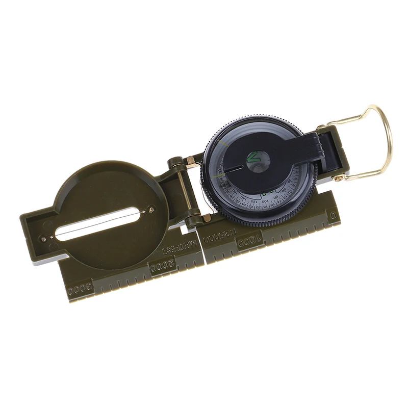 Складной компас 3 в 1 туристический Портативный Компас армейском стиле для