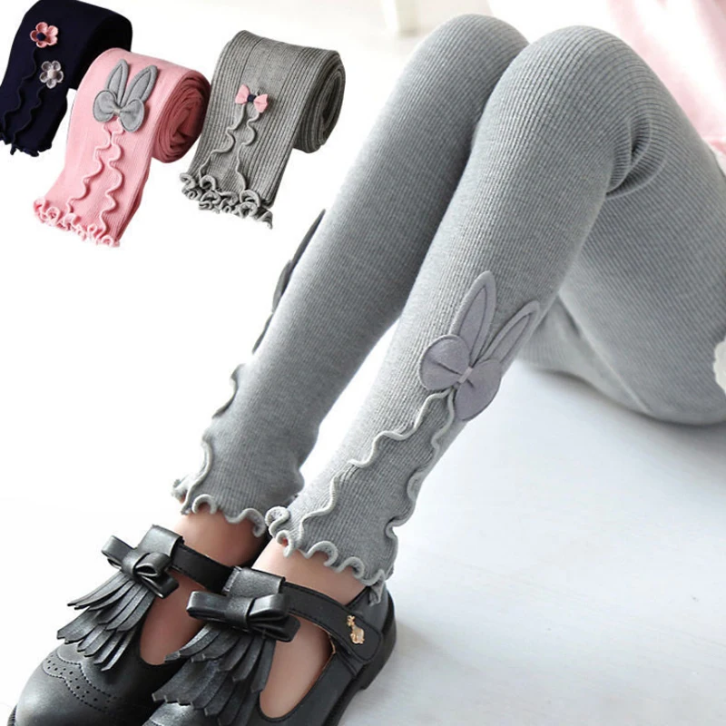 

girl Leggings Kids Autumn warm Cotton stretch Leggings Skinny Clothing Trouser Pants 3 5 7 8 9 10 11 12 Years Children's Wear