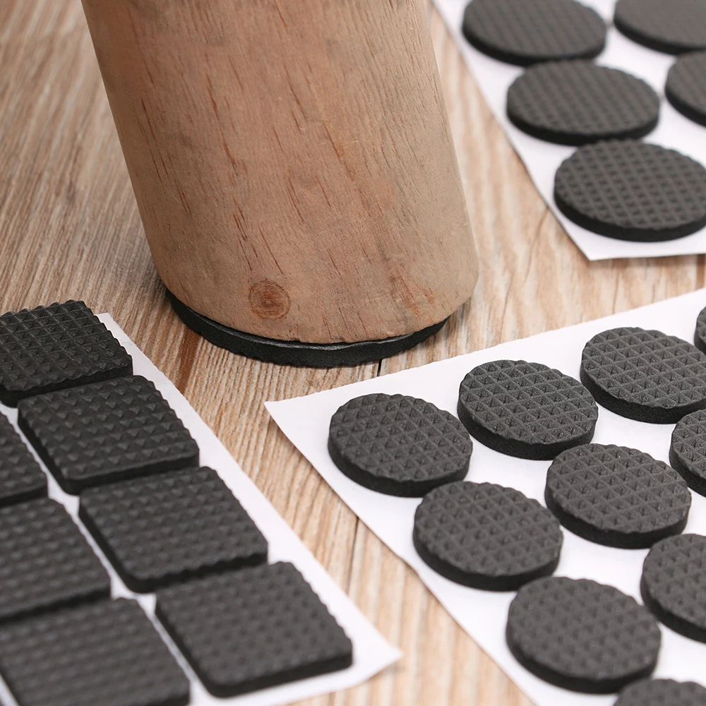 1/2/6/15/24PCS Soft Bumper Furniture Leg Pads Self-adhesive Floor Protector Table Chair Fittings Thicken Anti-slip Anti Rub Mat | Мебель