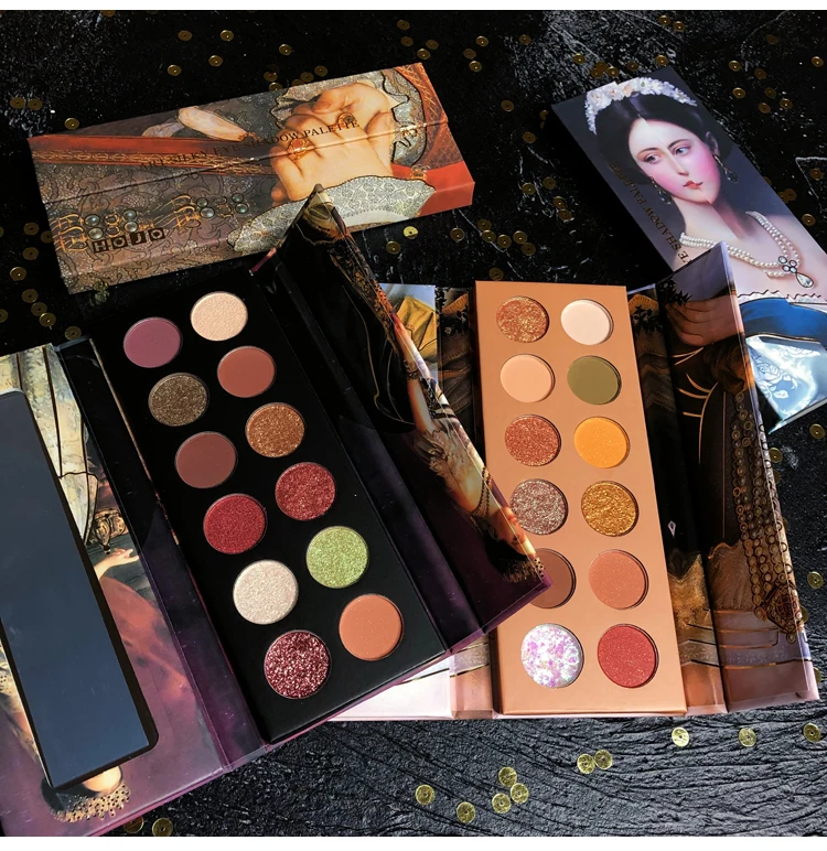 Палитра теней для макияжа палитра с металлическим блеском 12 цветов |