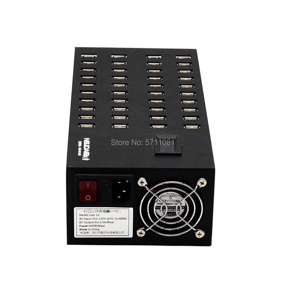 40 Порты 300W Мульти USB зарядная док станция для нескольких устройств ваш мобильный