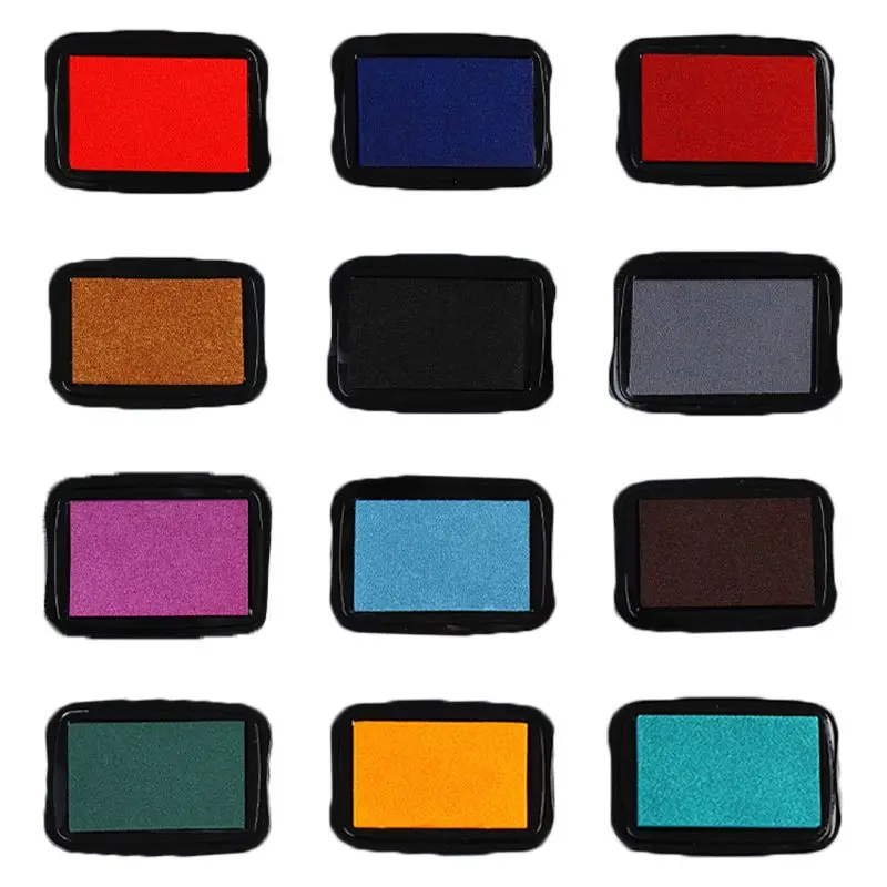 

Handmade DIY Water Based Scrapbooking Ink Pad for Rubber Stamps Printing Wood