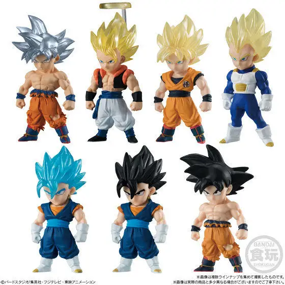 Bandai Dragon Ball Аниме рекламная коробка Egg SP Super 4 Goku Vegeta 2 Buu Shalu Gotenks рисовое украшение