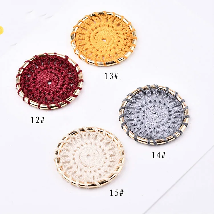 Универсальные круглые серьги в форме цветка материалы ручная работа народный