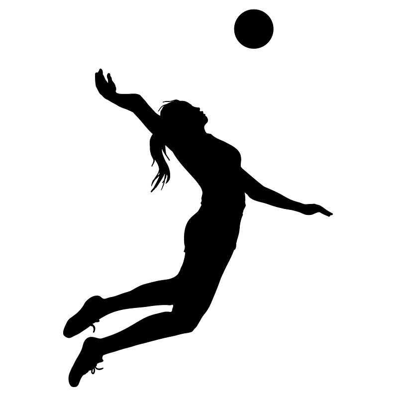 

17*10.9cm Volleyball Beach Sports Gym Die Cut Vinyl Decal Funny Car Window Bumper Novelty JDM Drift Vinyl Decal Sticker