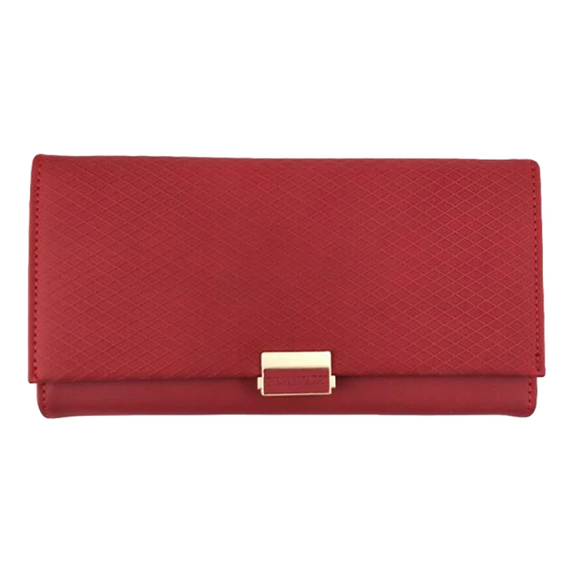 Women's Coin Purse Long Multi-function Card Package Wallet Folding Solid Color Portable Simple Compact Bag | Багаж и сумки