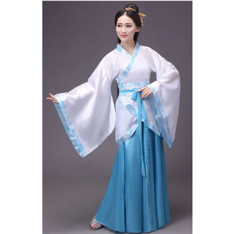 Color12 Китайский традиционный новогодний женский костюм для выступлений Hanfu, 14 цветов, Женский праздничный костюм в стиле Тан, платье Чонсам для девочек, ретро костюмы - Цвет: Color12