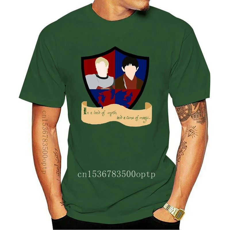 

New Fashion Cool Men T shirt Women Funny tshirt The Shield of Merlin & Arthur Customized Printed T-Shirt