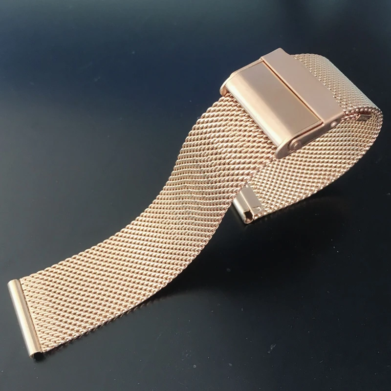 

Do not fade 22mm watch band Milanese Loop smart watch band 12/14/16/18/20mm Width Watch Strap Stainless Steel Band