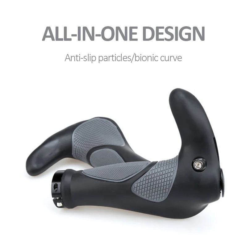 

1 Pair Ergonomics Bicycle Silicone Handlebar Grips TPR Rubber Handle MTB Cycling Hand Mountain Bike Grip Grippings With Wrench