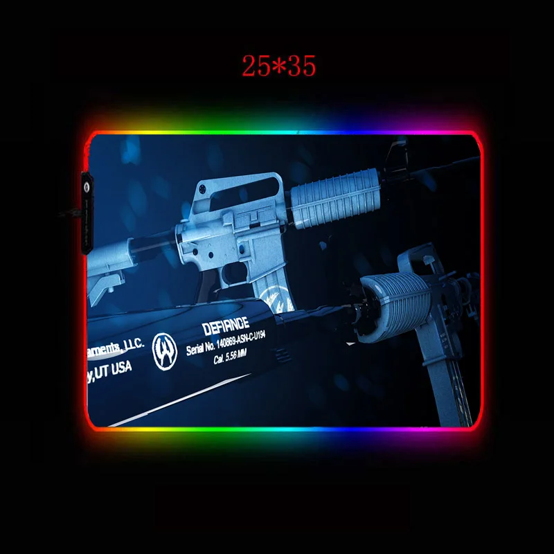 Mairuige CSGO винтовка Подставка под Клавиатуру USB мульти Размеры RGB стол коврик M4A1 с