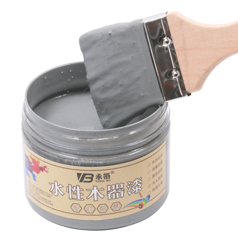 Краска Акриловая средне серая 250 г водостойкая и устойчивая к плесени краска для