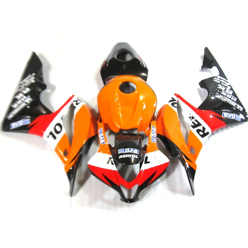 Желто-черные обтекатели комплект Подходит для Honda CBR600RR 07 08 CBR 600rr 2007 2008