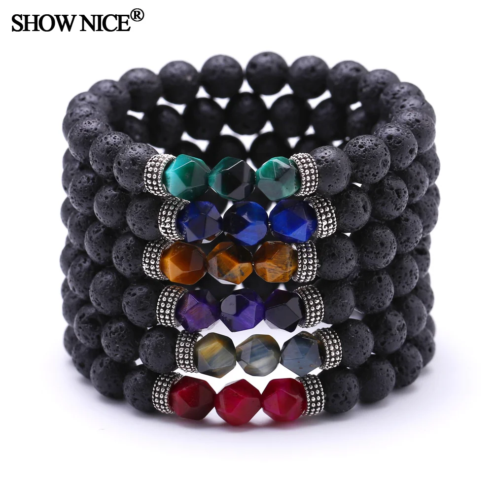 Многоцветный желтый красный синий серый зеленый фиолетовый граненый тигровый