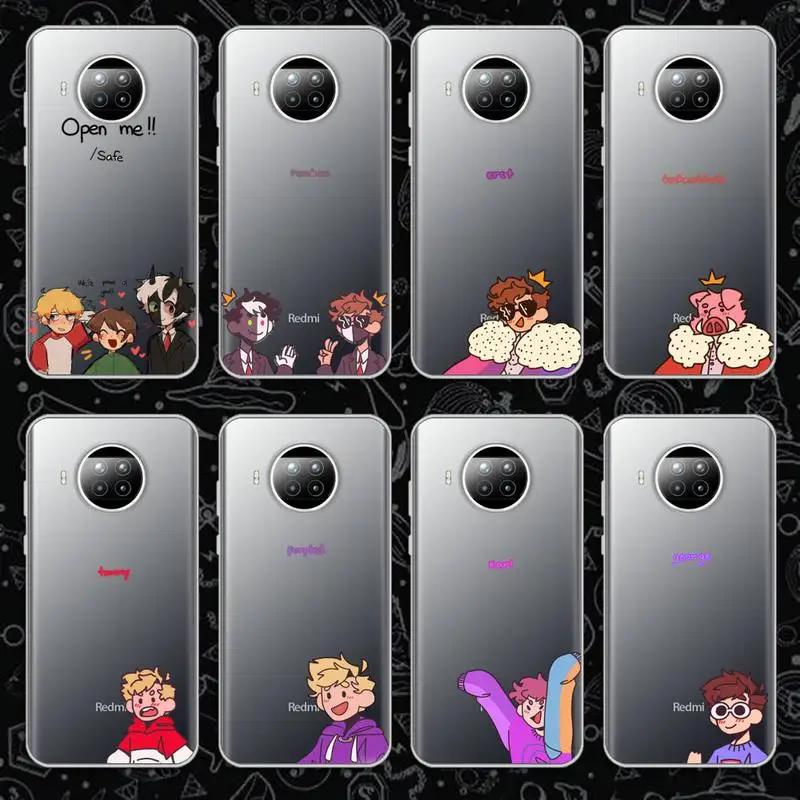 

Dream Smp Phone Case Transparent for Xiaomi mi Redmi note 10 t 8 9 pro lite 11 Samsung S 8 9 10 20