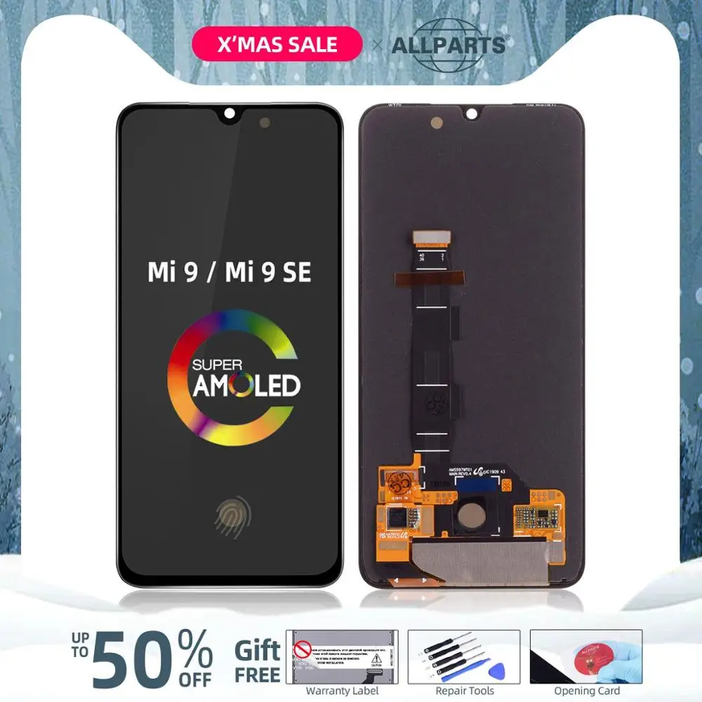 5,9" AMOLED ЖК-дисплей для Xiaomi Mi 9 SE ЖК-дисплей сенсорный экран дигитайзер замена Mi9 Mi 9 SE дисплей глобальная версия