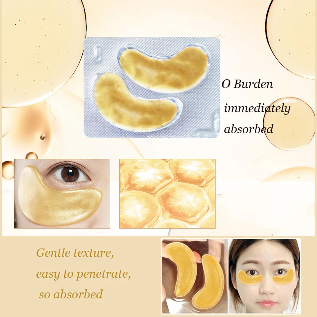 

Crystal Gold Collagen Under Eye Patches Mask Anti Dark Circle 24K Masks 1 pcs