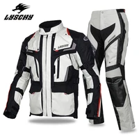 lyschy winter warm breathable motocross suits waterproof detachable inner liner ce certificated motorcycle touring jacketpants