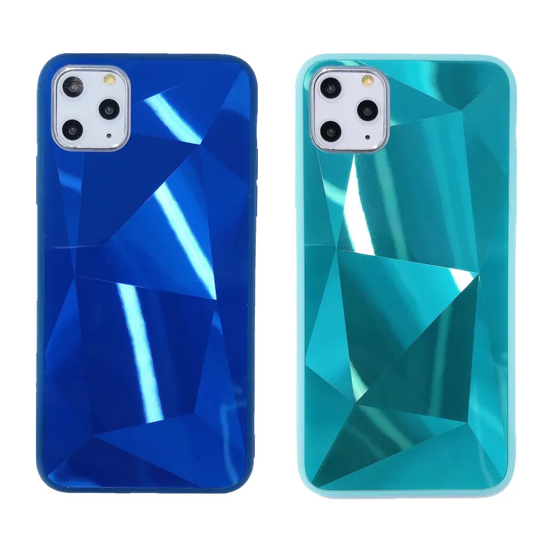 Чехол для iphone 11 Pro Max X XS XR зеркальный чехол 6D с алмазной текстурой 6 6s plus 7 8 SE 2020