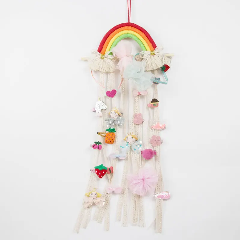 

Аксессуары для дома, тканые радужные Детские аксессуары для волос