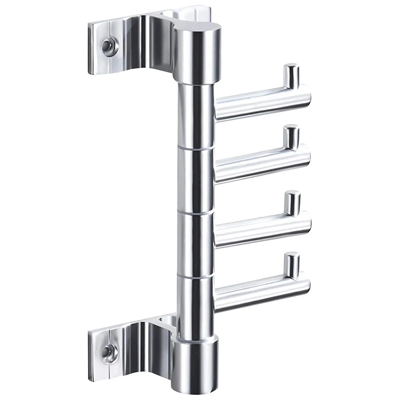 

Coat Hooks for Wall, Heavy Duty Wall Hooks with 4 Swivel Foldable Arms, Wall Coat Rack Hat Hooks for Bathroom Entryway