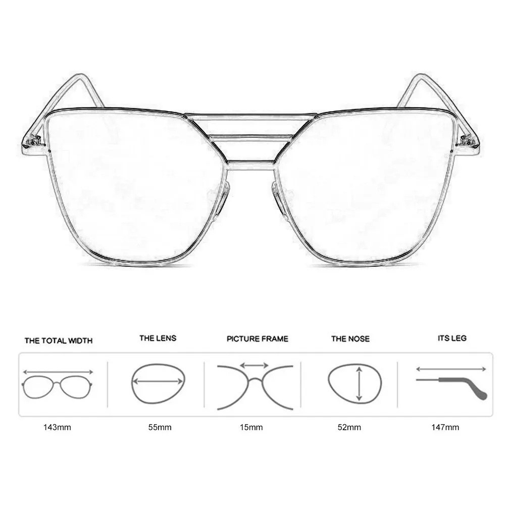 

Sunglasses For Women Glasses Cat Eye Sun Glasses Male Mirror Sunglasses Men Glasses Female Vintage Gold Glasses AF