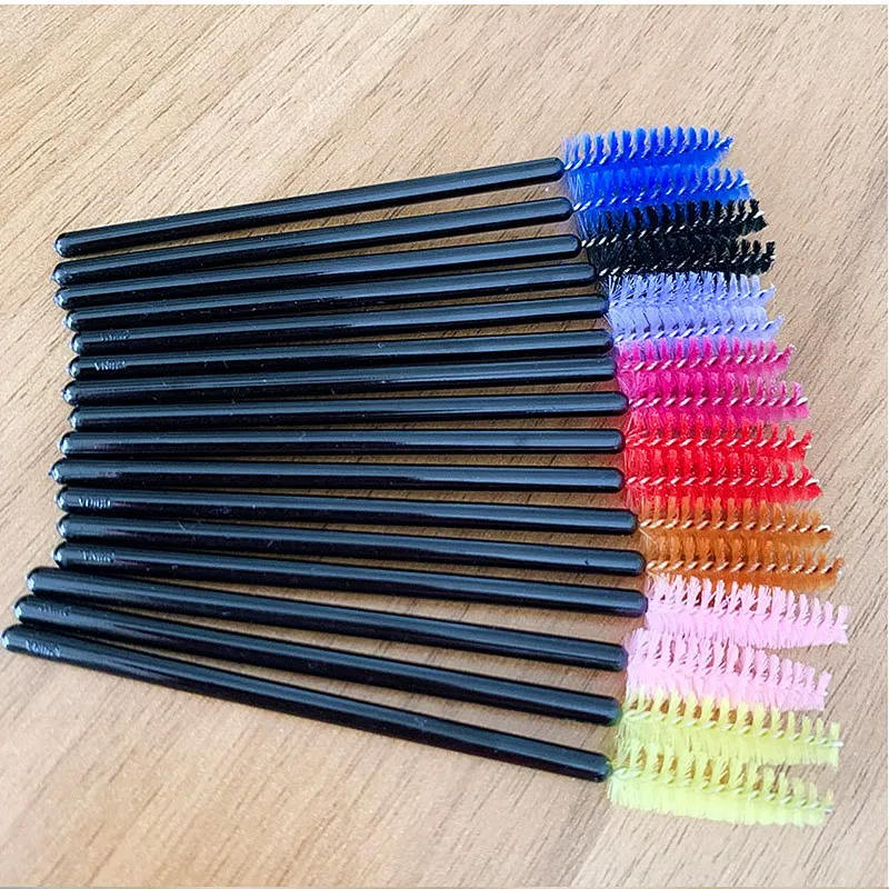 50 шт./упак. одноразовая кисть для ресниц гибкая наращивания женщин нанесения туши