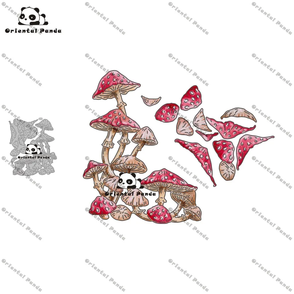 

New Dies 2020 Poisonous fungi Metal Cutting Dies diy Dies photo album cutting dies Scrapbooking Stencil Die Cuts Card Making