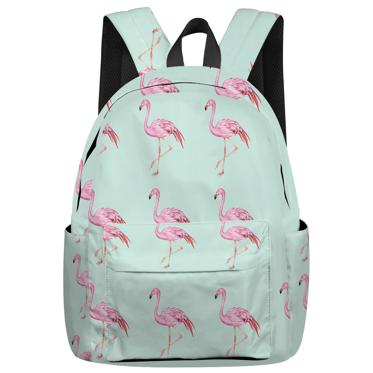 Мультфильм Фламинго На освежающем фоне рюкзак интерьер брелок держатель