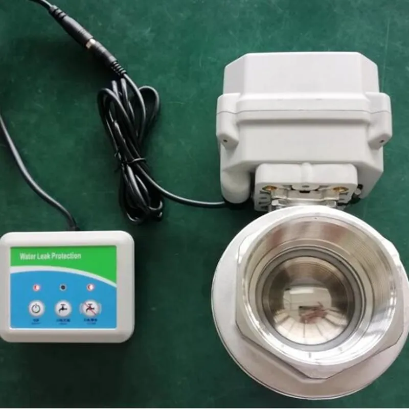 Датчик утечки воды 12 в пост. Тока система сигнализации с шаровым клапаном из