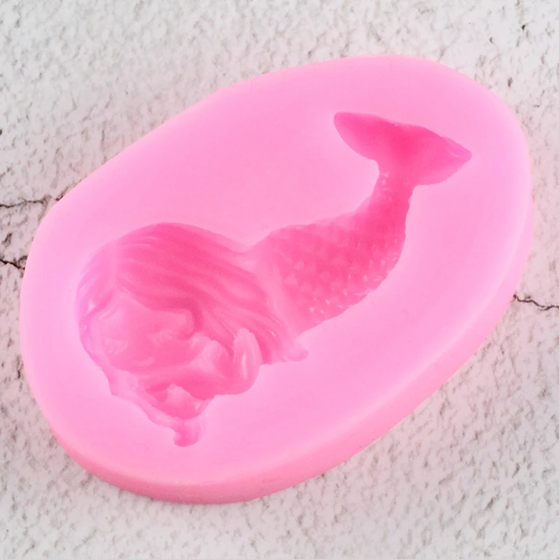 Силиконовые формы Русалочка сделай сам для украшения торта из помадки