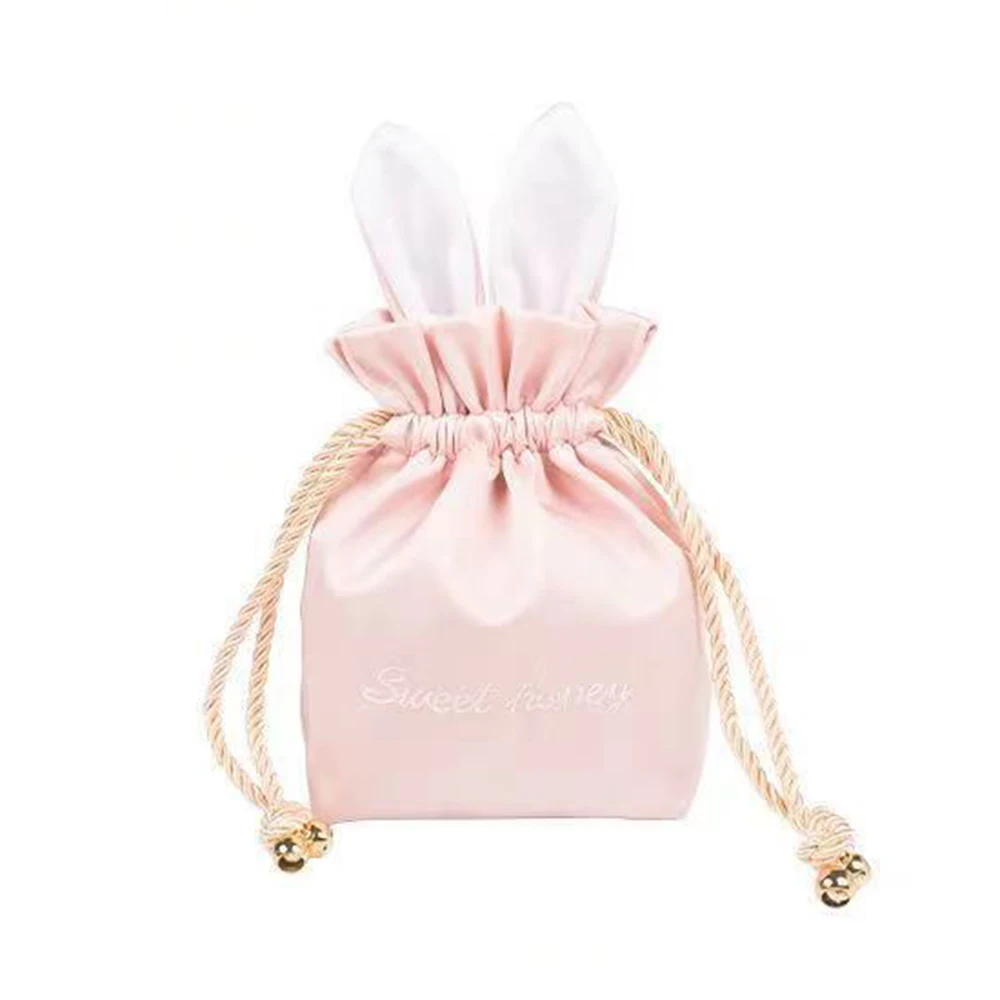 Сумка для конфет с Банни ушками портативная шелковая Пасхальная женская