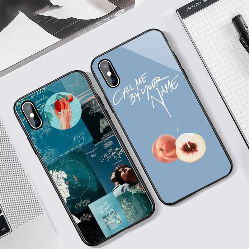 

call me by your name poster Phone Case Tempered glass For iphone 6 7 8 plus X XS XR 11 12 13 PRO MAX mini