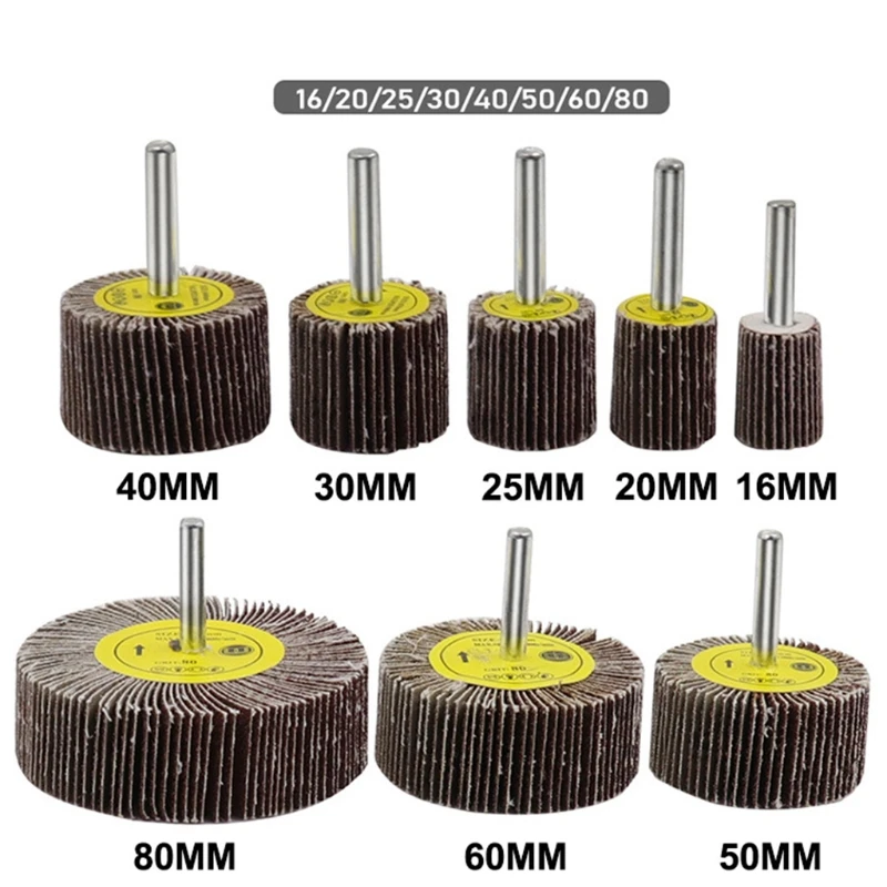 

B2RF Sandpaper Ring Woodworking Polishing Wheel Thousand Impeller Wheel High-quality Gauze Base Louver Grinding Rod