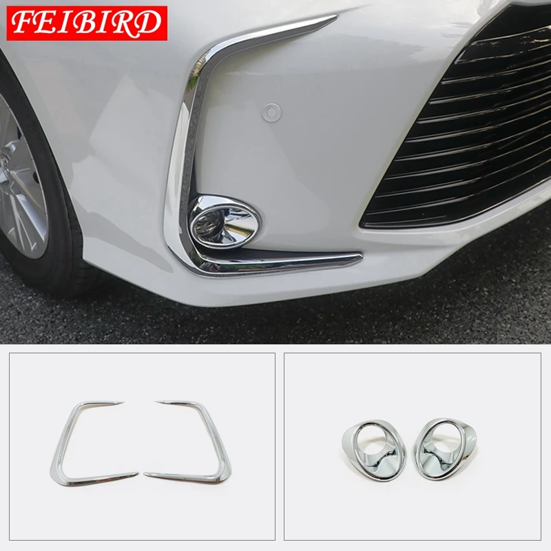 

Auto Accessory Front Fog Lights Foglight Lamp Ring Frame Cover Trim ABS Fit For Toyota Corolla 2019 2020 2021 Bright Silver
