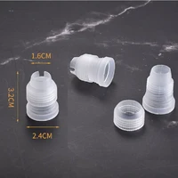5pcs factory wholesale plastic decorating cake baking mouth converter adapter confectionery pastry tips connector nozzle tools