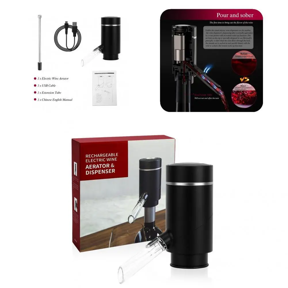 

Электрический аэратор для вина, портативный Электрический Графин для вина с одной кнопкой, диспенсер для аэрации вина