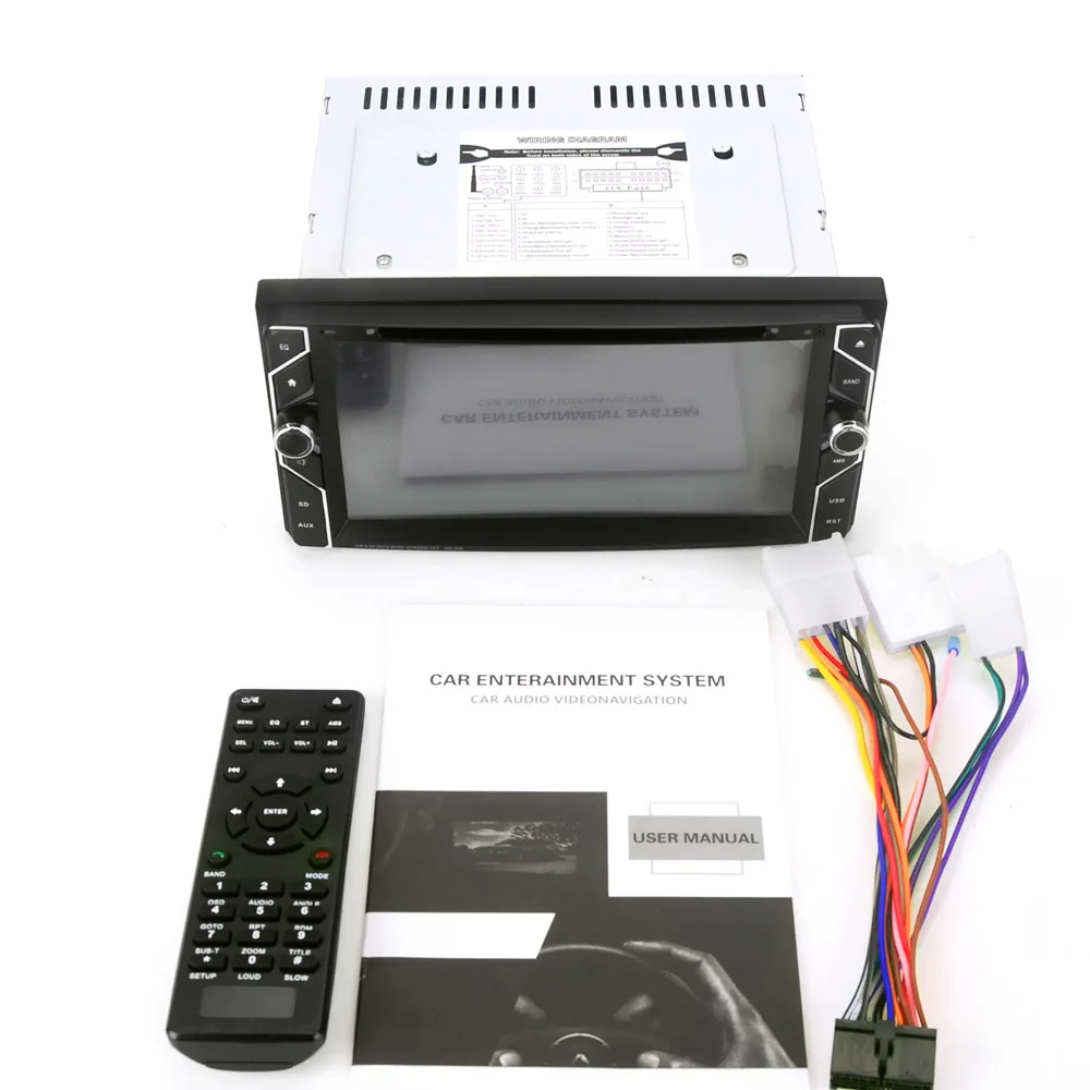2 Din Автомобильная Радио TF Bluetooth автомобильный DVD мультимедийный плеер для Toyota Corolla Camry MR2 Prado RAV4 Yaris 7 ''Авторадио аудио стерео - Цвет: Car radio only