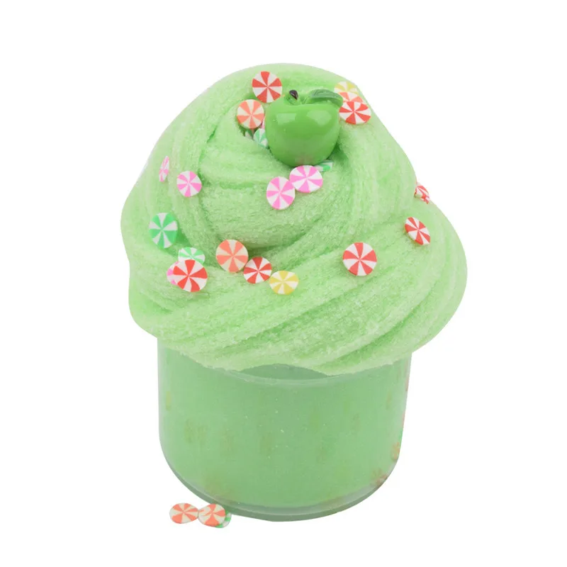 60 мл фрукт банан пушистый слизь облако Моделирование глины Радуга игрушка для