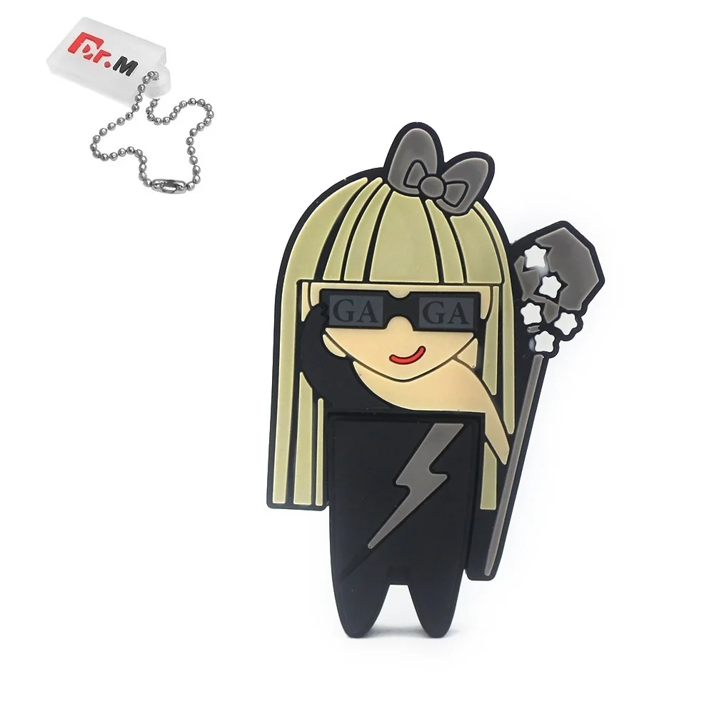 Элегантная женская модель GaGa, флеш-накопитель, 64 ГБ, флеш-диск USB 2,0, 4 ГБ, 8 ГБ, 16 ГБ, 32 ГБ, карта памяти, персональный флеш-накопитель, креативный подарок