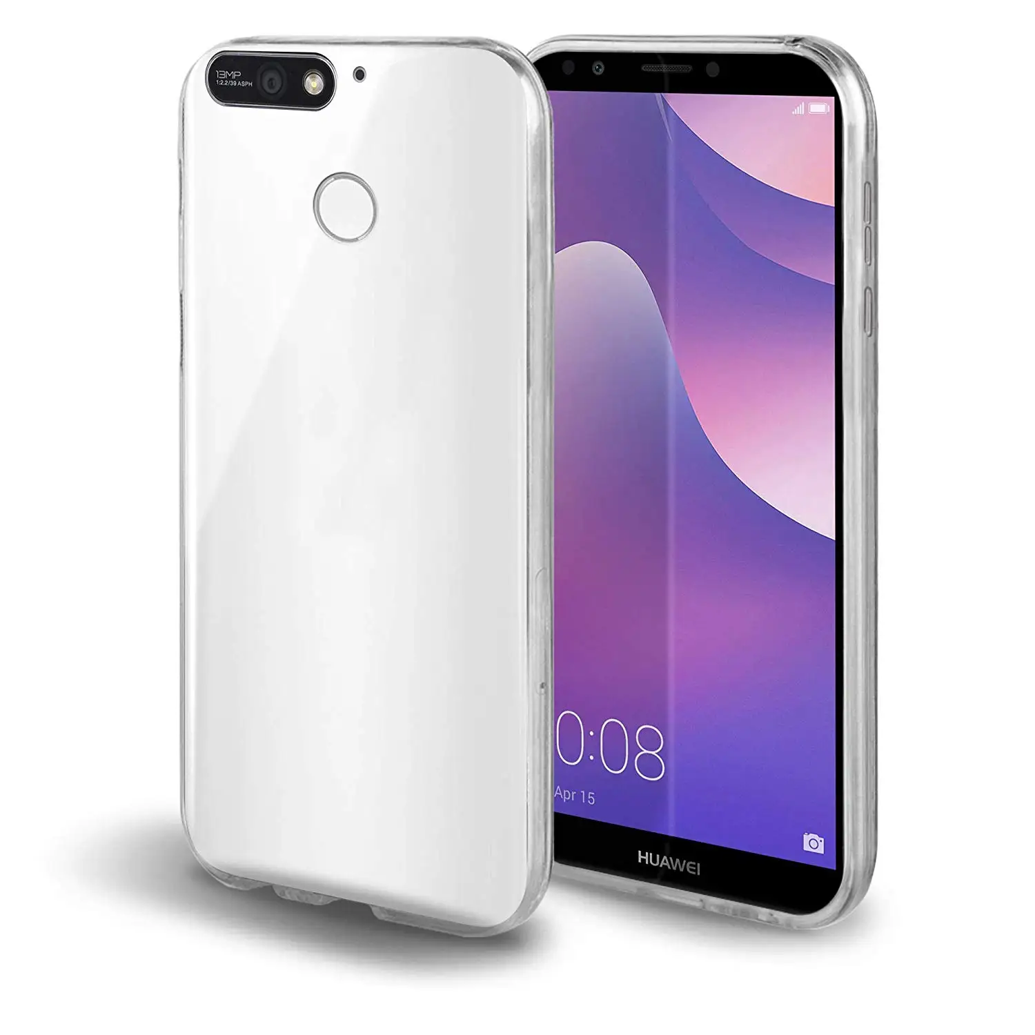 Case 360 Degree Silicone Clear Cover for Huawei HONOR 7C PRO 7CPRO LND-AL29 LND-AL30 LND-AL40 Hard PC Back Soft TPU Front |