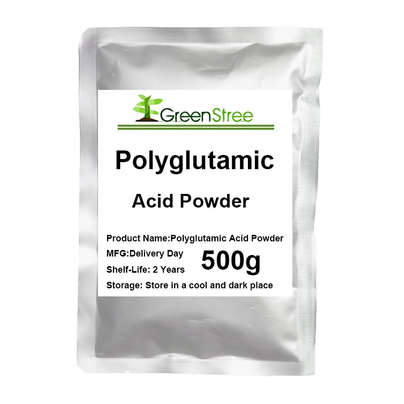 Чистый порошок полиглутаминовой кислоты повышает эластичность кожи увлажняет и