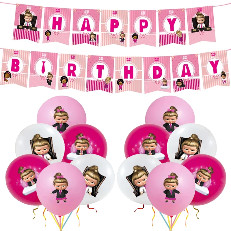 Воздушный шар Boss для маленьких девочек мультяшная розовая роза фотография