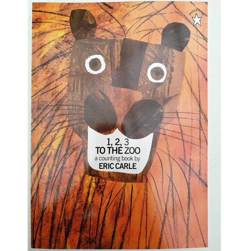 123 в зоопарк от Eric Carle обучающая английская книга с картинками Карта История для