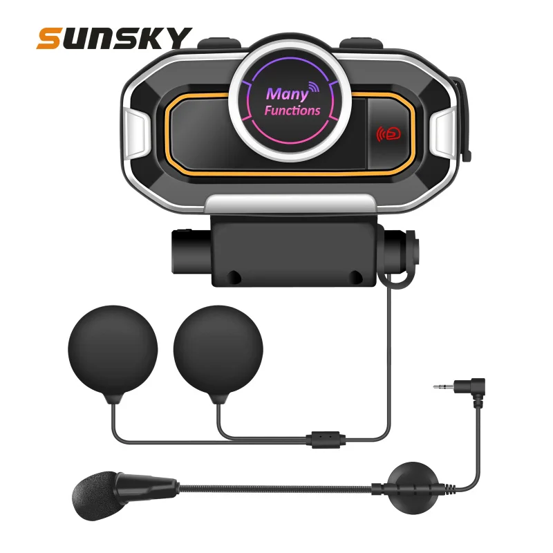 

Motorcycle Helmet Bluetooth 3.0 Walkie-talkie Support FM